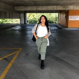 Vintage Green mom jeans